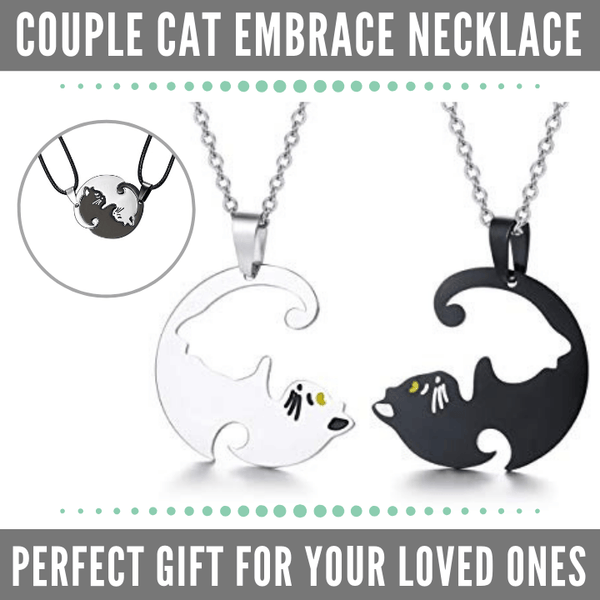 Couple Cat Necklace (2pcs)