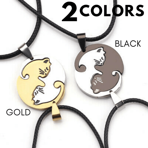 Couple Cat Necklace (2pcs)