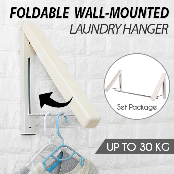 Foldable Wall-mounted Laundry Hanger
