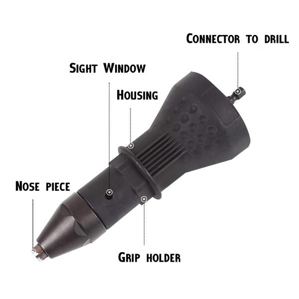 Rivet Gun Drill Adaptor