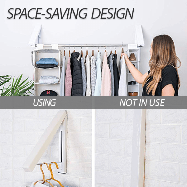 Foldable Wall-mounted Laundry Hanger